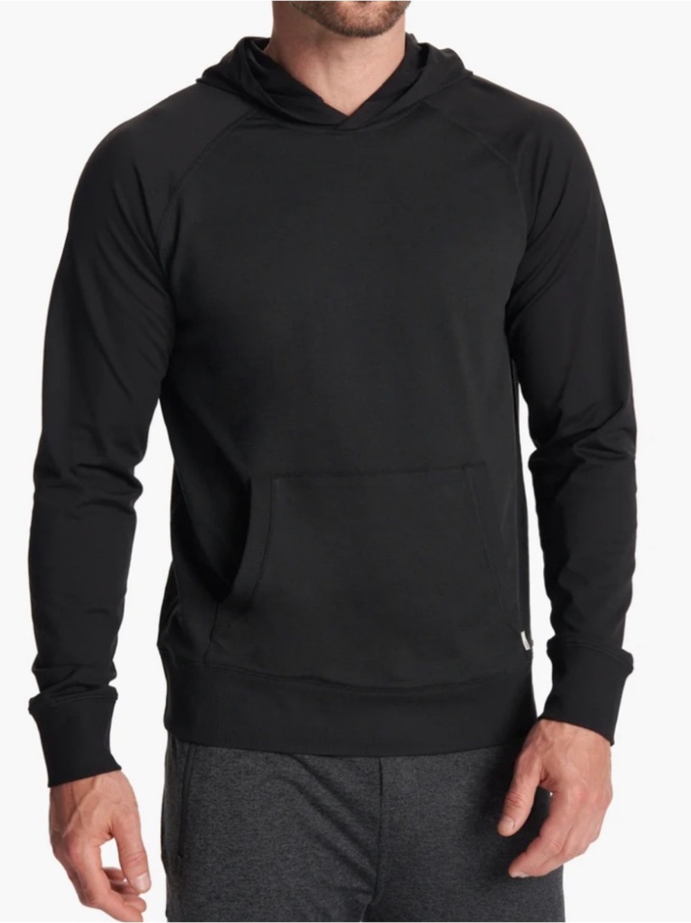 Vuori Black Coronado DreamKnit Pullover Active Hoodie Men's Size Large